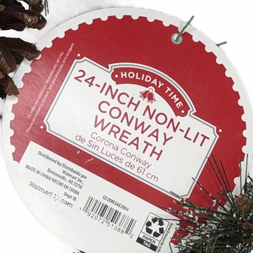 24 inch Non-Lit Conway Wreath